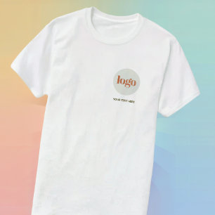 カスタムロゴ＆テキスト入りビジネスTシャツ Tシャツ