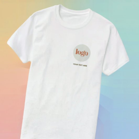 カスタムロゴ＆テキスト入りビジネスTシャツ Tシャツ