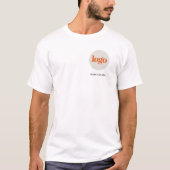 カスタムロゴ＆テキスト入りビジネスTシャツ Tシャツ (正面)