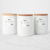 カスタムロゴ&バーコードディルマイクログリーン フードラベル (ボトル)