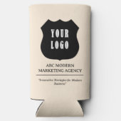 カスタムロゴ・ビジネスのプロモーション スリム缶クーラー (裏面)