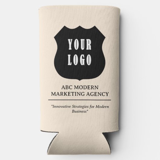 カスタムロゴ・ビジネスのプロモーション スリム缶クーラー (裏面)