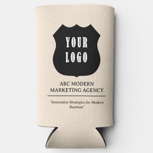 カスタムロゴ・ビジネスのプロモーション スリム缶クーラー (正面)