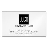カスタムロゴ | ビジネス企業のブランディング マグネット名刺 (正面)