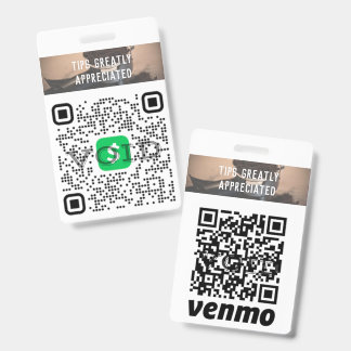 カスタムロゴ ビジネス キャッシュレス チップ QR バッジ