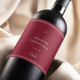 カスタムロゴ ビジネス 顧客 ホリデー 感謝 ワインラベル