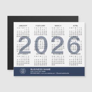 カスタムロゴ ビジネス 2026 マグネットカレンダー