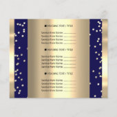 カスタムロゴ ビューティー メイク 価格リスト グリッター ネイビー チラシ (裏面)