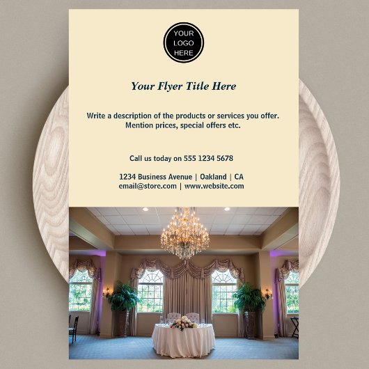 カスタムロゴ&フォトlマーケティングプロモーション チラシ