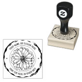 カスタムロゴ |フローラ素朴植物学 ラバースタンプ (押印)