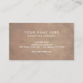 カスタムロゴ |プロフェッショナルクラフト紙 名刺 (裏面)