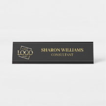 カスタムロゴ |プロフェッショナルブラック金ゴールドミニマリスト