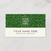 カスタムロゴ |プロフェッショナルローン気に造園 名刺 (正面)