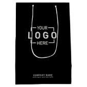 カスタムロゴ ミディアムペーパーバッグ (裏面)