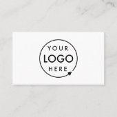 カスタムロゴ |ミニマル企業向け プロフェッショナル 名刺 (正面)