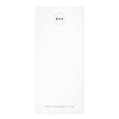 カスタムロゴ ミニマル プレーンメニュー価格表 ラックカード (裏面)