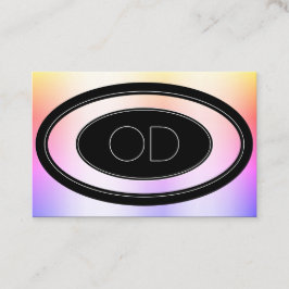 カスタムロゴ&モノグラムパステルカラフルレインボー 名刺