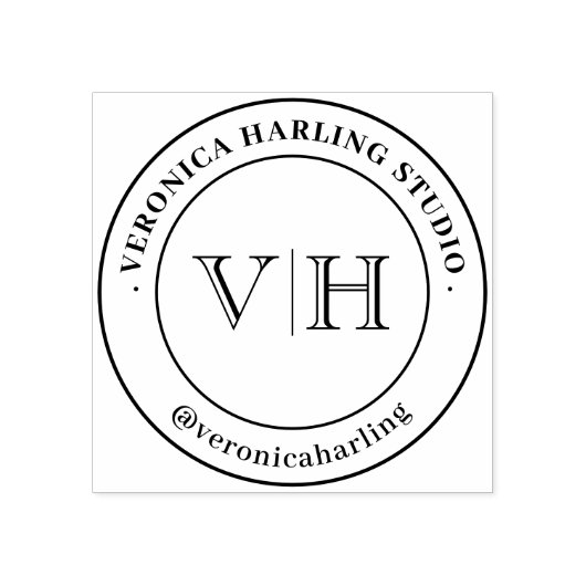 カスタムロゴ ラウンド キャリアバッグ & ピザ ラバースタンプ (インプリント)