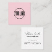 カスタムロゴ、任意の色、正方形の名刺 スクエア名刺 (正面/裏面)