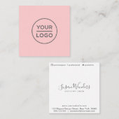 カスタムロゴ、任意の色、正方形の名刺 スクエア名刺 (正面/裏面)