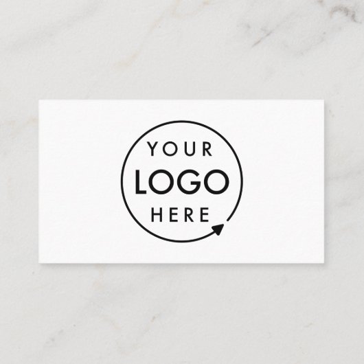 カスタムロゴ | 企業向け ミニマルモダン 縦型 名刺 (裏面)