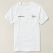 カスタムロゴ 会社 法人 小規模事業者 Tシャツ (デザイン正面)