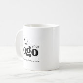 カスタムロゴ - 個人向けビジネスブランド コーヒーマグカップ (正面左)