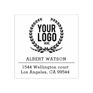 カスタムロゴ 勤務先アドレス ラバースタンプ