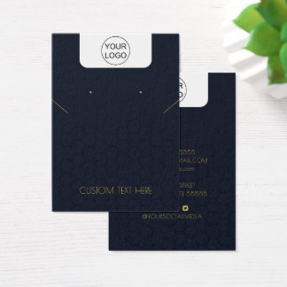 カスタムロゴ&文字ネックレスイヤリング表示カード