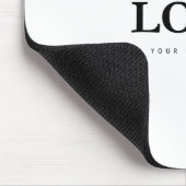 カスタムロゴ | 文字会社 マウスパッド (コーナー)