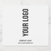 カスタムロゴ 白 プロモーションビールボトルラベル ビールラベル (シングルラベル)