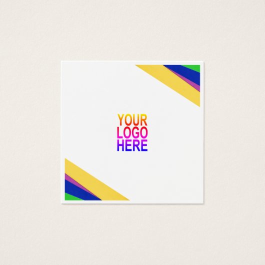 カスタムロゴ、白、四角、プロフェッショナルの正方形 (正面)