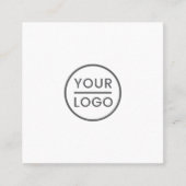 カスタムロゴ,白,四角,プロフェッショナル スクエア名刺 (正面)
