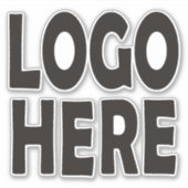 カスタムロゴ。自分のロゴで変更 シール (正面)