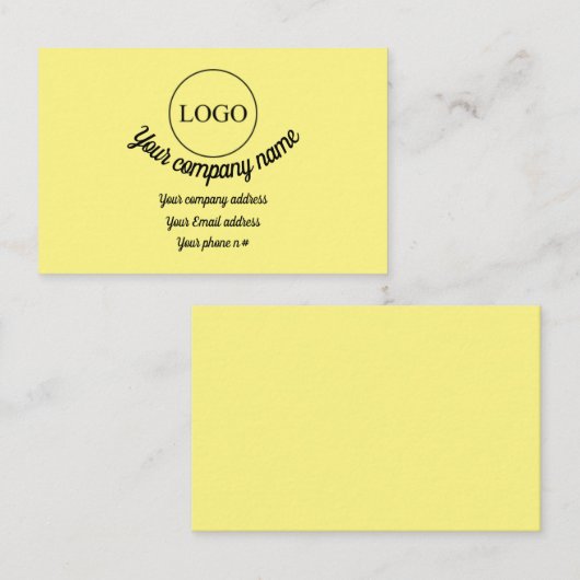 カスタムロゴ/詳細 名刺 (正面/裏面)