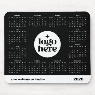 カスタムロゴ 2026年 カレンダー マウスパッド