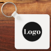 カスタムロゴ| Qrコードと文字両面 キーホルダー (正面)