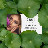 カスタムロゴ、QRコードプロフェッショナルメイクアップアリスト 名刺