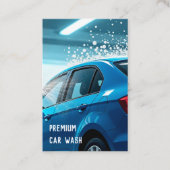 カスタムロゴ&QR洗車機 名刺 (正面)