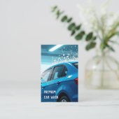 カスタムロゴ&QR洗車機 名刺 (スタンド正面)