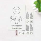 カスタムロゴAny Color Sugaring Wax After Care Card (デスク)