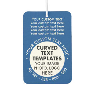 カスタムロゴBLUEカーエアフレッシュナー カーエアーフレッシュナー