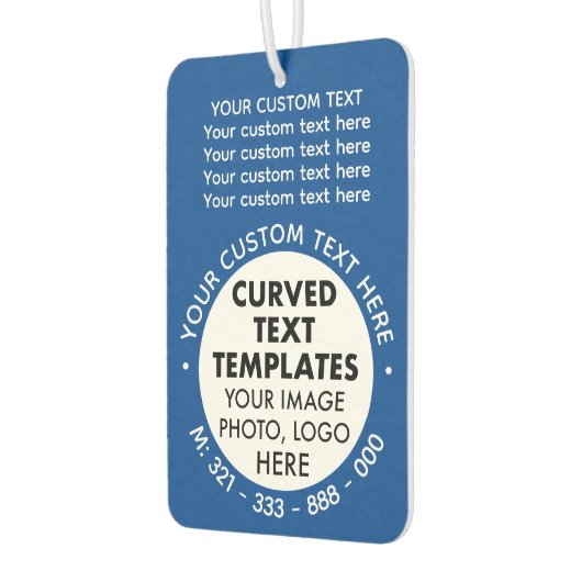 カスタムロゴBLUEカーエアフレッシュナー カーエアーフレッシュナー (左)