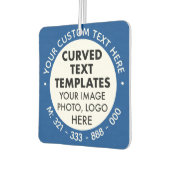 カスタムロゴBLUEカーエアフレッシュナー カーエアーフレッシュナー (左)