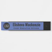 カスタムロゴBlue Officeドア名プレート記号 サインプレート (正面)