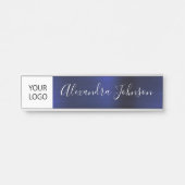 カスタムロゴExecutive Navy Blueプロフェッショナル サインプレート (正面)