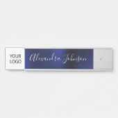 カスタムロゴExecutive Navy Blueプロフェッショナル サインプレート (正面)