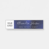 カスタムロゴExecutive Navy Blueプロフェッショナル サインプレート (正面)