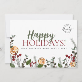 カスタムロゴHappy Holiday Christmas Folids シーズンカード