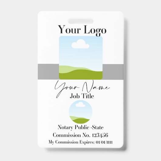 カスタムロゴIDバッジ バッジ (Front)